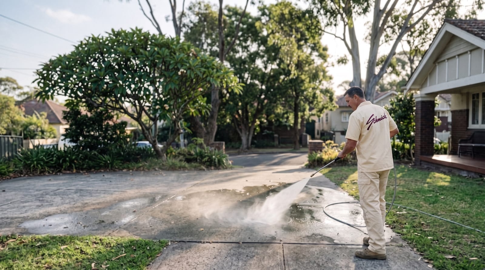 Driveway & path pressure cleaning in Balgowlah