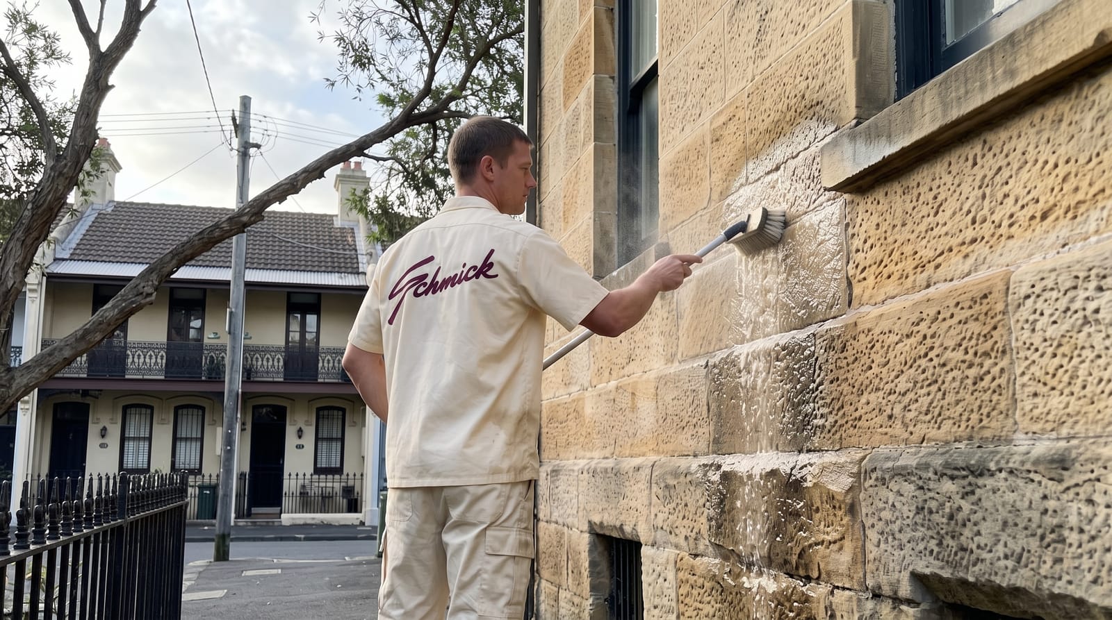 Sandstone cleaning in Balgowlah