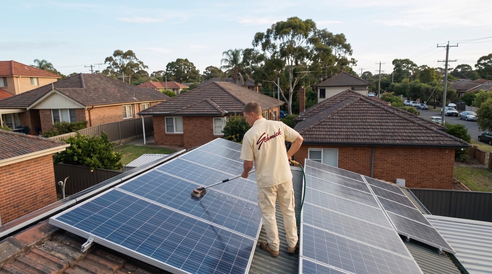 Solar panel cleaning in Balgowlah