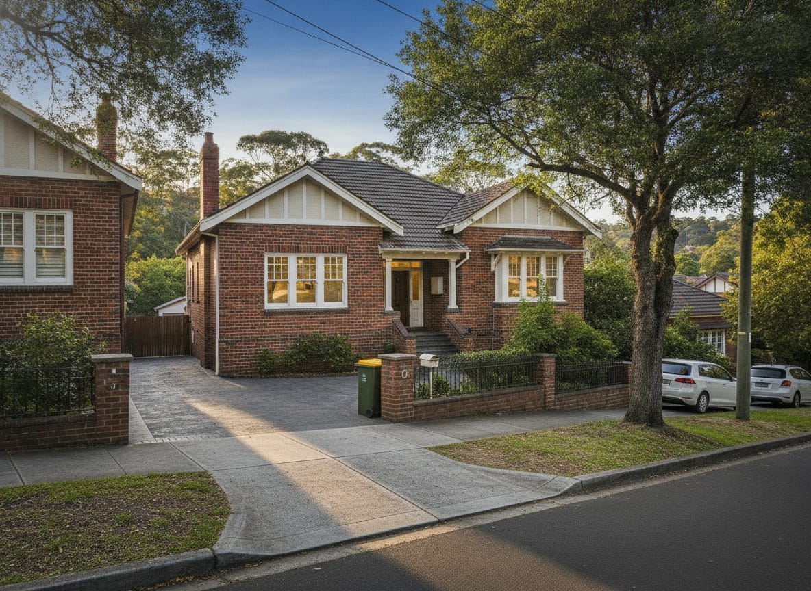 A well-kept home on a quiet Wollstonecraft street